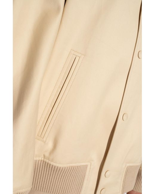 Lanvin Natural Buttoned Long-Sleeved Bomber Jacket for men