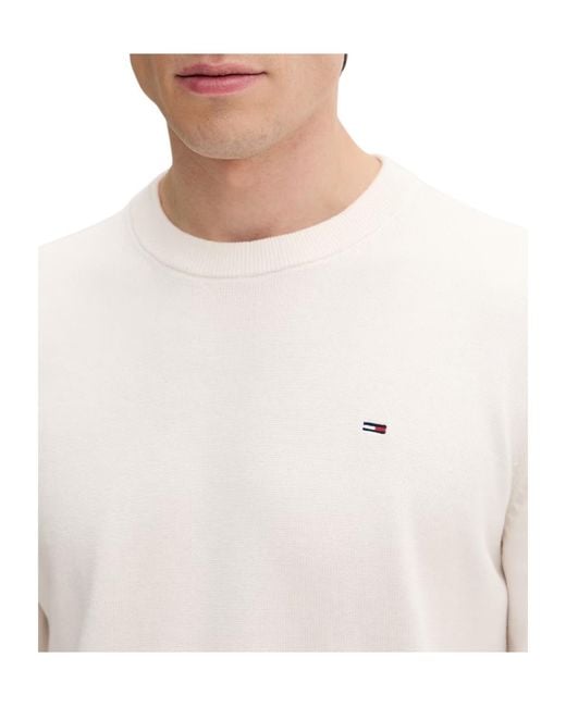 Tommy Hilfiger White Crew Neck Sweatshirt for men