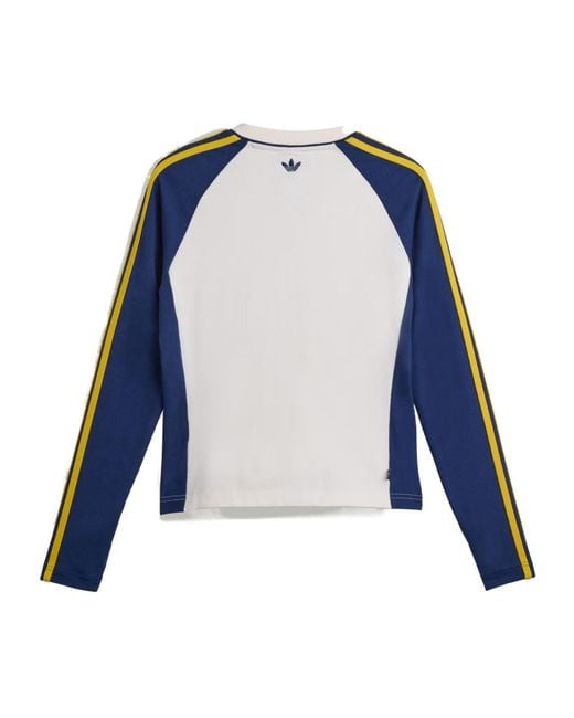 Adidas Blue Originals X Miaou Base Layer Top