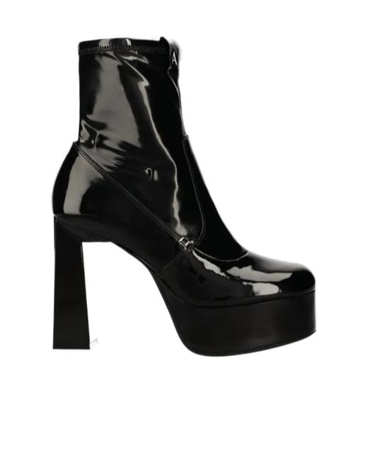 ARMANI EXCHANGE Black Logo Boots