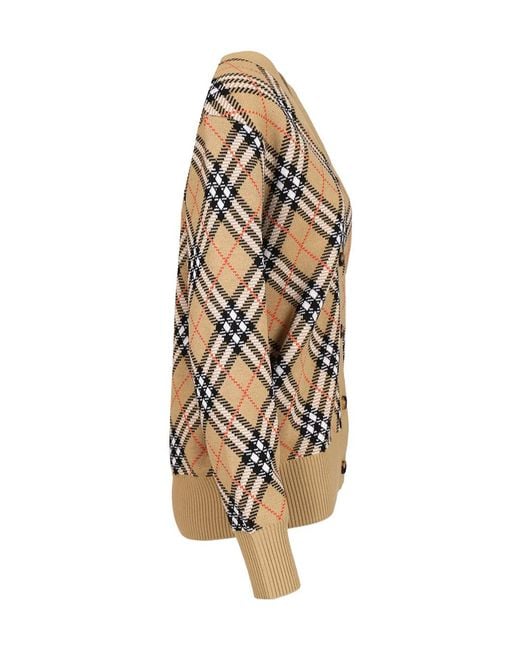 Burberry Multicolor Check Cardigan