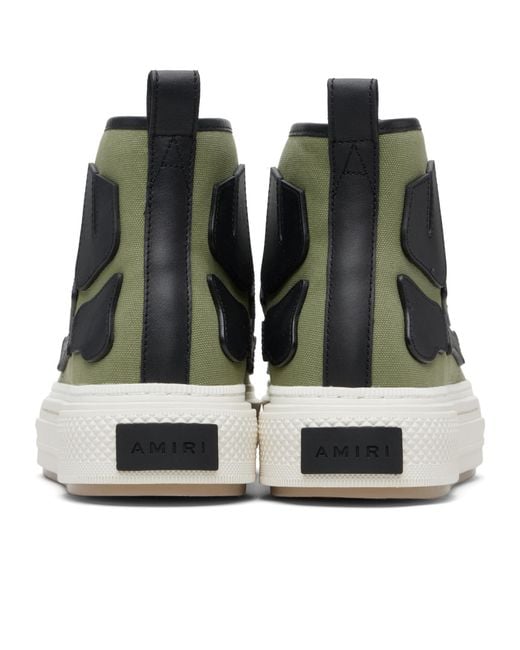 Amiri Brown Skel Court Hi High-Top Casual Sneakers for men
