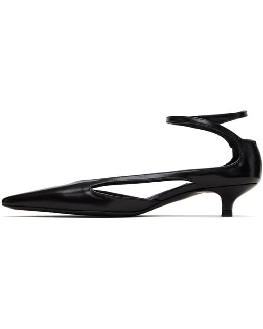 Totême White Leather Kitten Heels