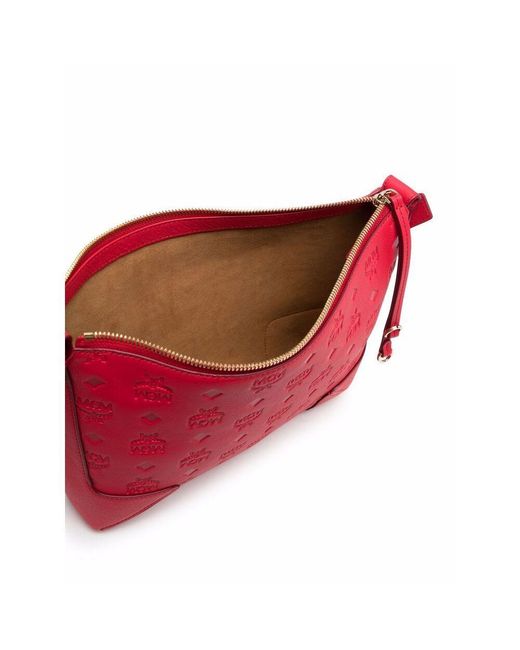 MCM Red Klara Shoulder Bag