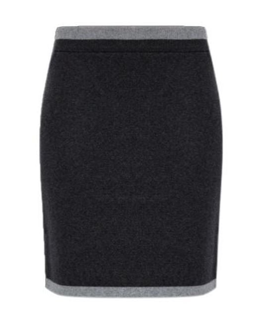 ROTATE BIRGER CHRISTENSEN Black Cotton Mini Skirt