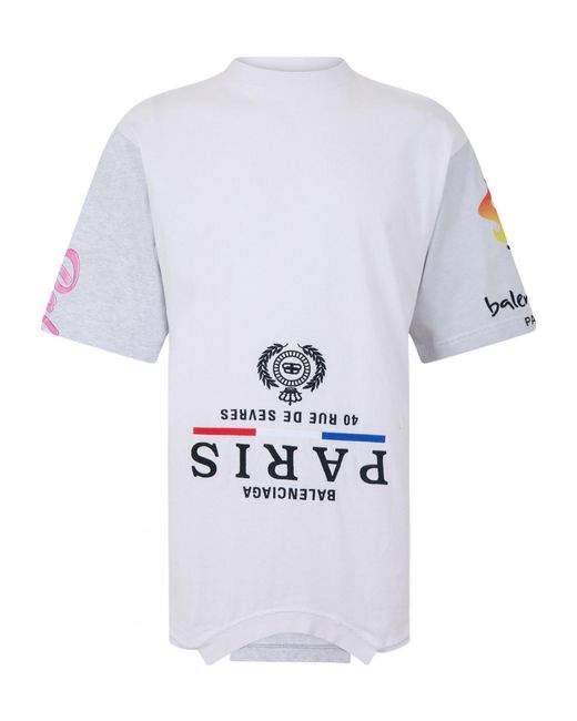 Balenciaga White Regular Fit T-Shirt for men