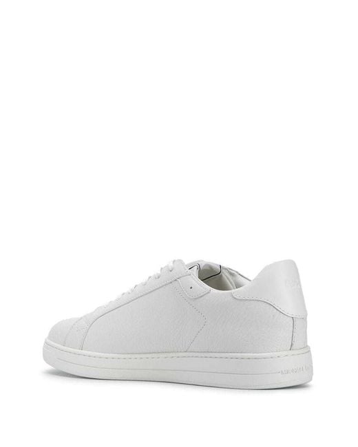Michael Kors White Keating Lace-Up Sneakers for men