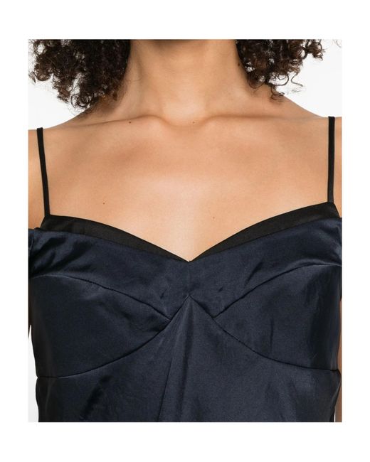 Theory Blue Spaghetti Strap Vest