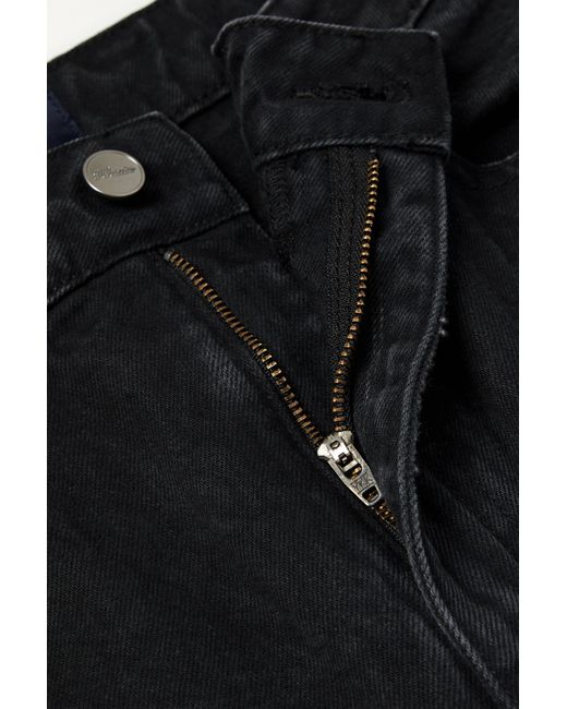 Khaite Black High-Waisted Straight Leg Jeans