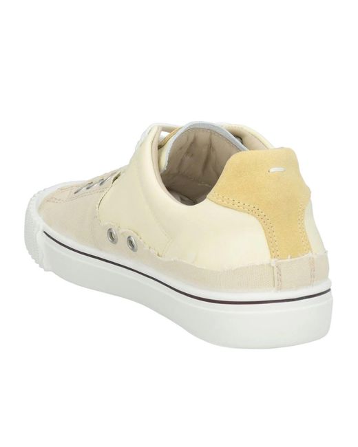 Maison Margiela White Low-Top Canvas Shoes