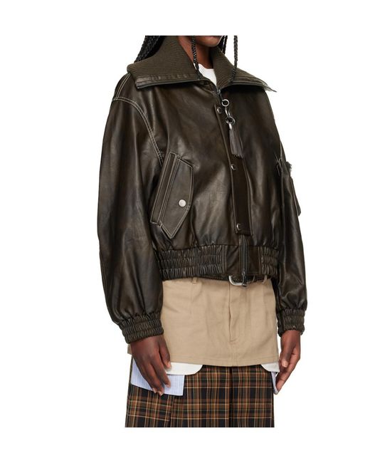 ANDERSSON BELL Multicolor Ma-1 Faux Leather Bomber Jacket for men