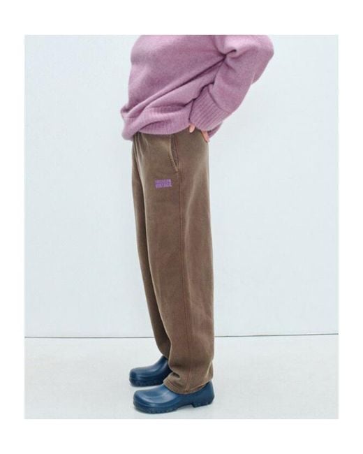 American Vintage Brown Elastic Waist Sports Pants