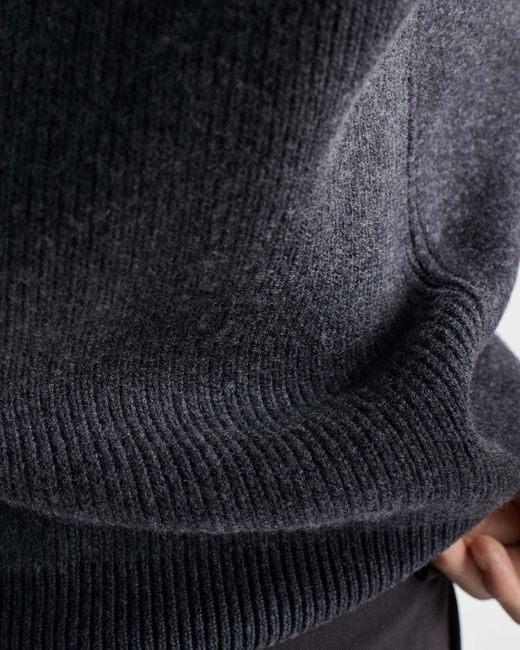 Prada Blue Wool And Cashmere Zipper Vest for men