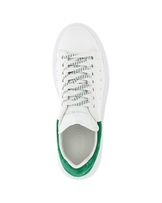 Alexander McQueen Green Lace-Up Low-Top Sneakers