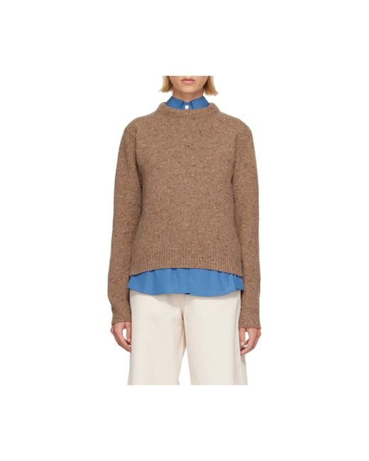 Rohe Brown Crew-Neck Sweater