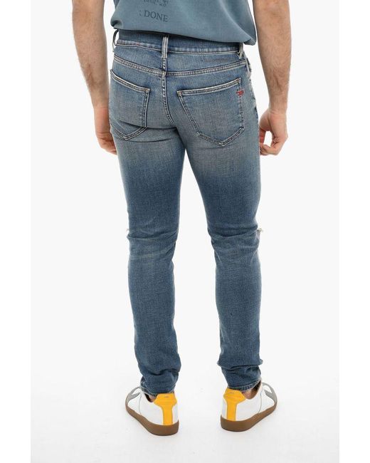 DIESEL Blue Drawstring Denim Shorts for men