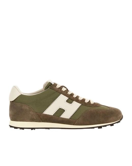 Hogan Brown Athletic Low-Top Sneakers for men