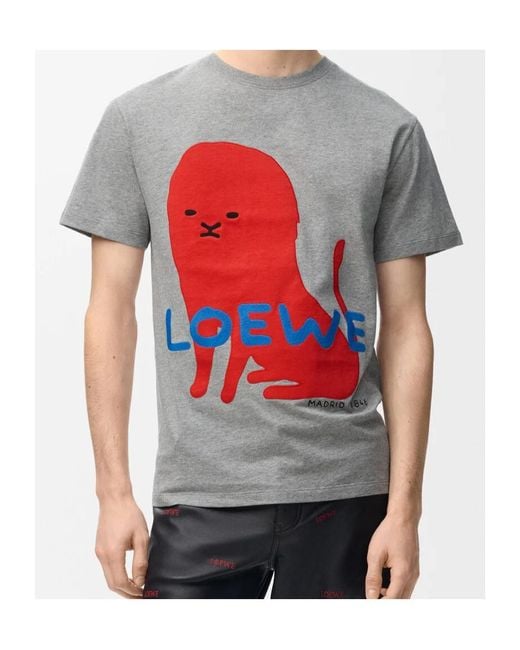 Loewe Gray Regular Fit T-Shirt