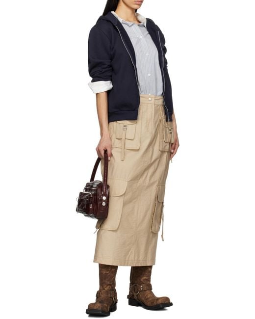 Acne Brown Camero Party Crossbody Bag for men