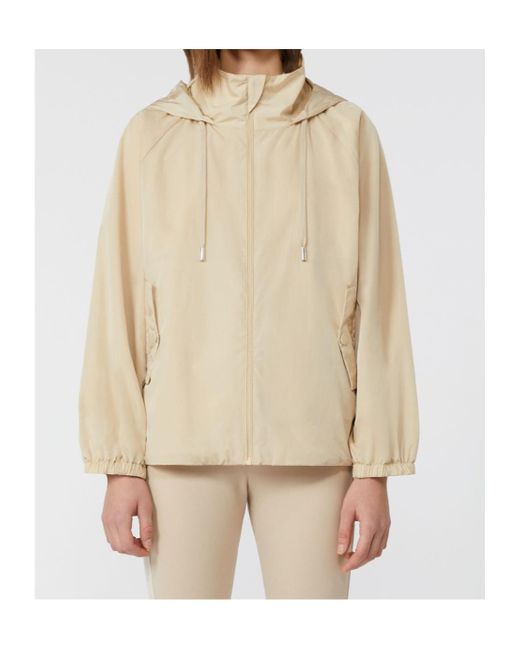 Weekend by Maxmara Natural Spuma Technical Taffeta Windbreaker Jacket