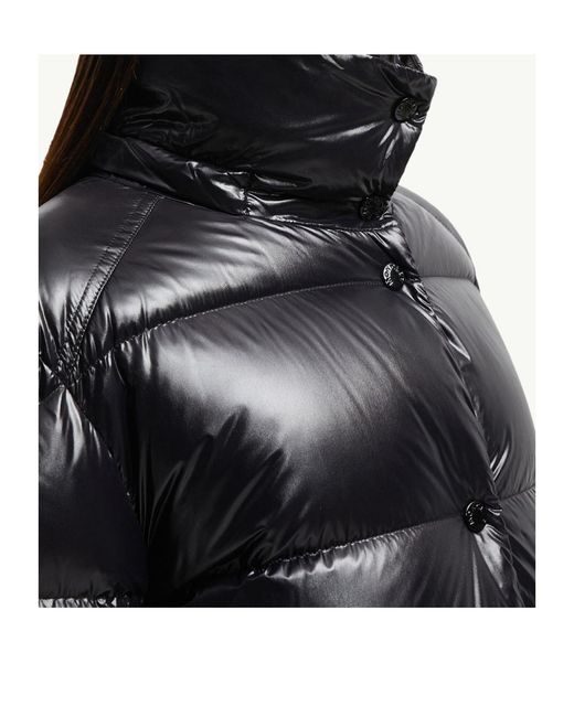 Moncler Black Cavettaz Hooded Long Down Jacket