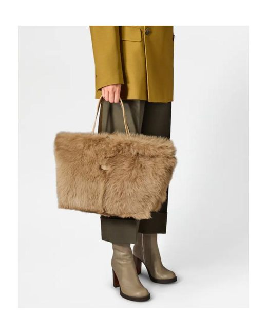 Tod's Brown Di Bag Folio Medium Shoulder Bag