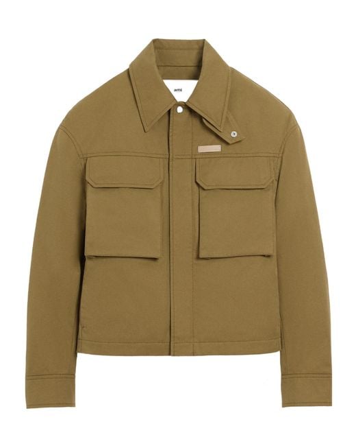 AMI Green Cotton Worker Jacket