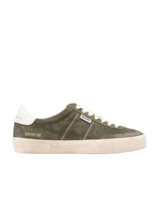 Golden Goose Deluxe Brand Brown Soul Star Low-Top Sneakers for men