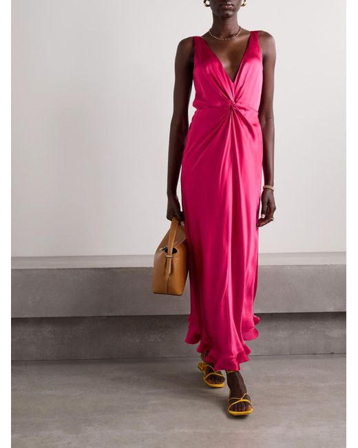 Saloni Pink Sleeveless Dress