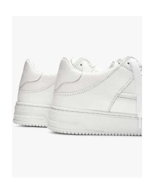 Represent White Mocha Lace-Up Sneakers for men