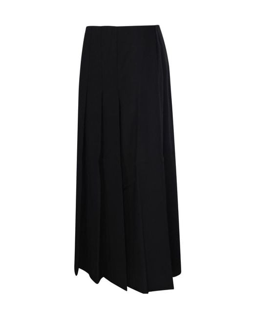 Studio Nicholson Black Fuse Pleated Skirt