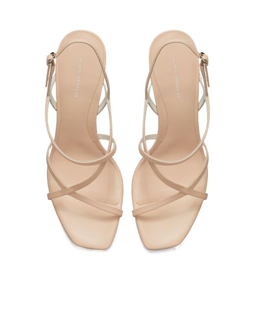 Tory Burch White Square Toe Sandals