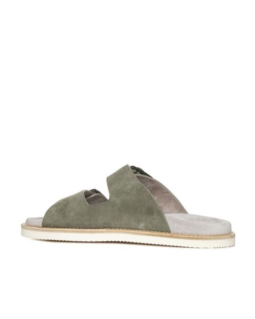 Brunello Cucinelli Multicolor Buckled-Strap Slides for men