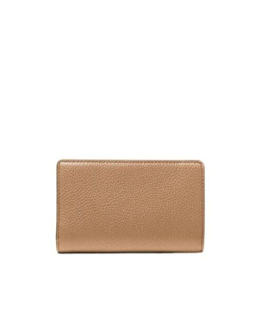MICHAEL Michael Kors Natural Logo Lettering Medium Wallet