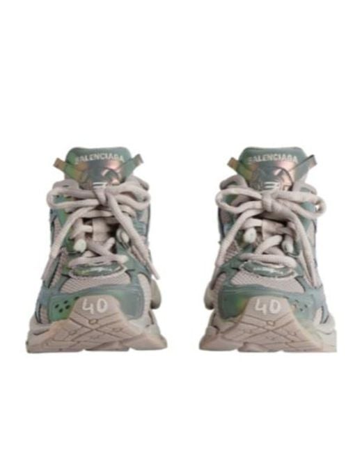 Balenciaga Gray Runner Iridescent Sneaker