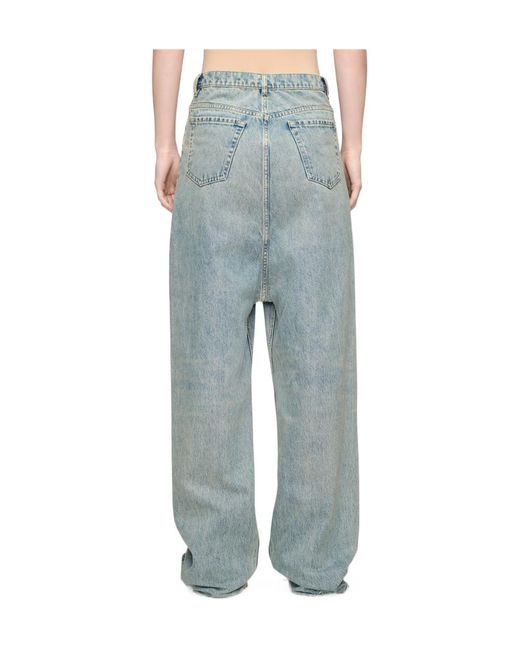 Maison Margiela Blue Wide-Leg Jeans