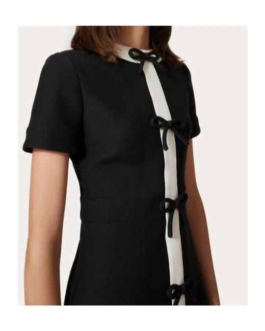 Valentino Black Crepe Couture Short Dress