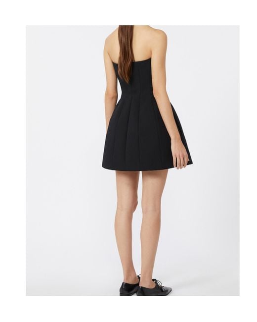 Max Mara Black Betel Sable Bustier Dress