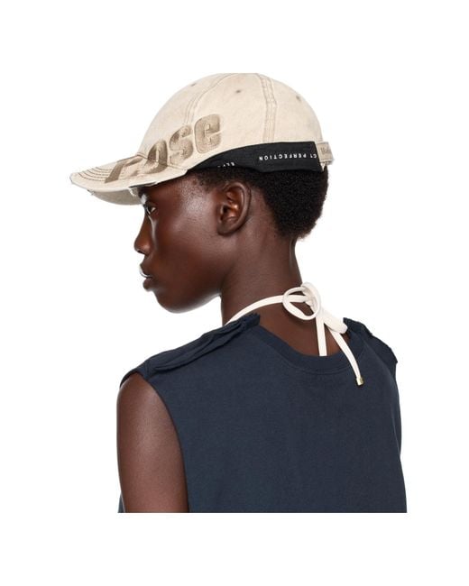 Martine Rose Blue Roll Back Baseball Cap