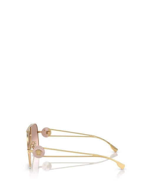Versace Pink Geometric Frame Sunglasses for men