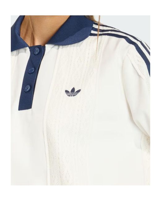 Adidas White Originals Winterised Long Sleeve Soccer Jersey Sweatshirt