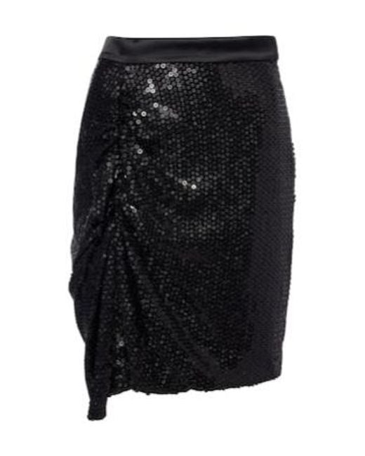 Vivienne Westwood Black Panther Gathered Sequined Midi Skirt