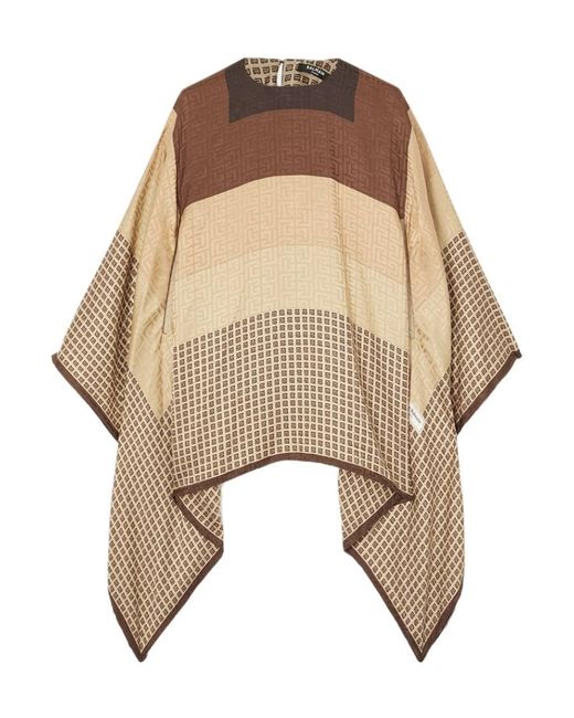 Balmain Natural Printed Cape