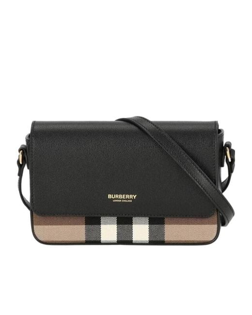 Burberry Black Flap Shoulder Bag