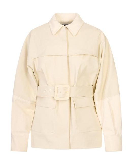 Fabiana Filippi Natural Belted Casual Jacket