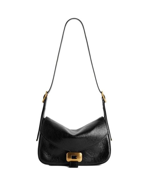 Balenciaga Black Clicca Medium Shoulder Bag