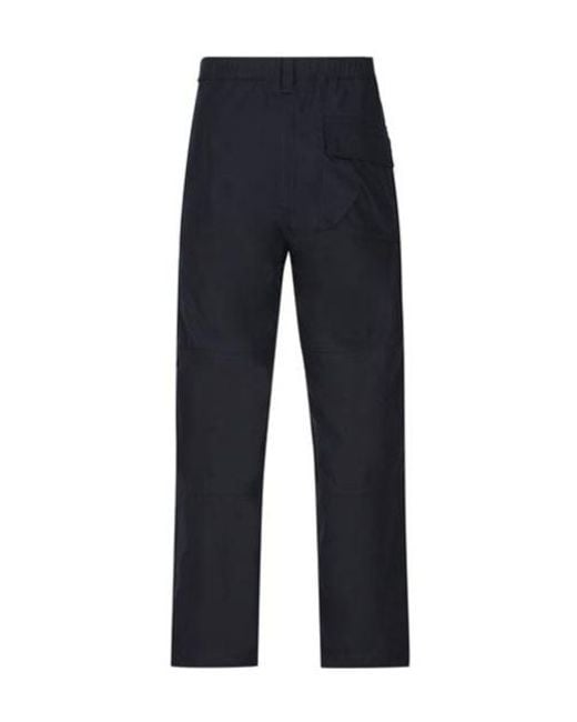 Stone Island Blue Logo-Patch Cargo Pants for men