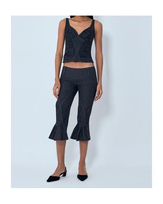 KNWLS Blue Miss Sixty X Pleated Vest
