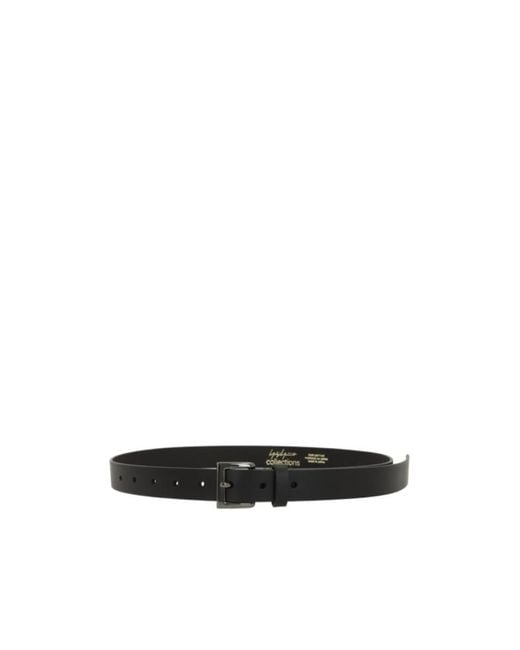 Yohji Yamamoto White Square-Buckle Leather Belt