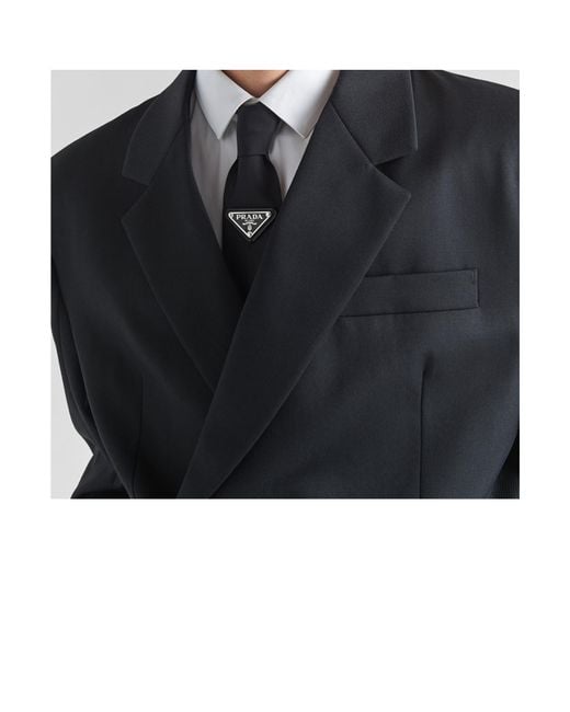Prada White Re-Nylon Tie for men